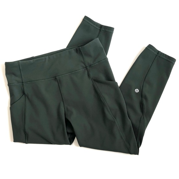 lululemon athletica Pants - NWOT Lululemon Green Time To Sweat Crop